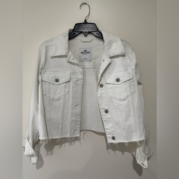 Hollister Jackets & Blazers - Hollister White Denim Jacket size medium